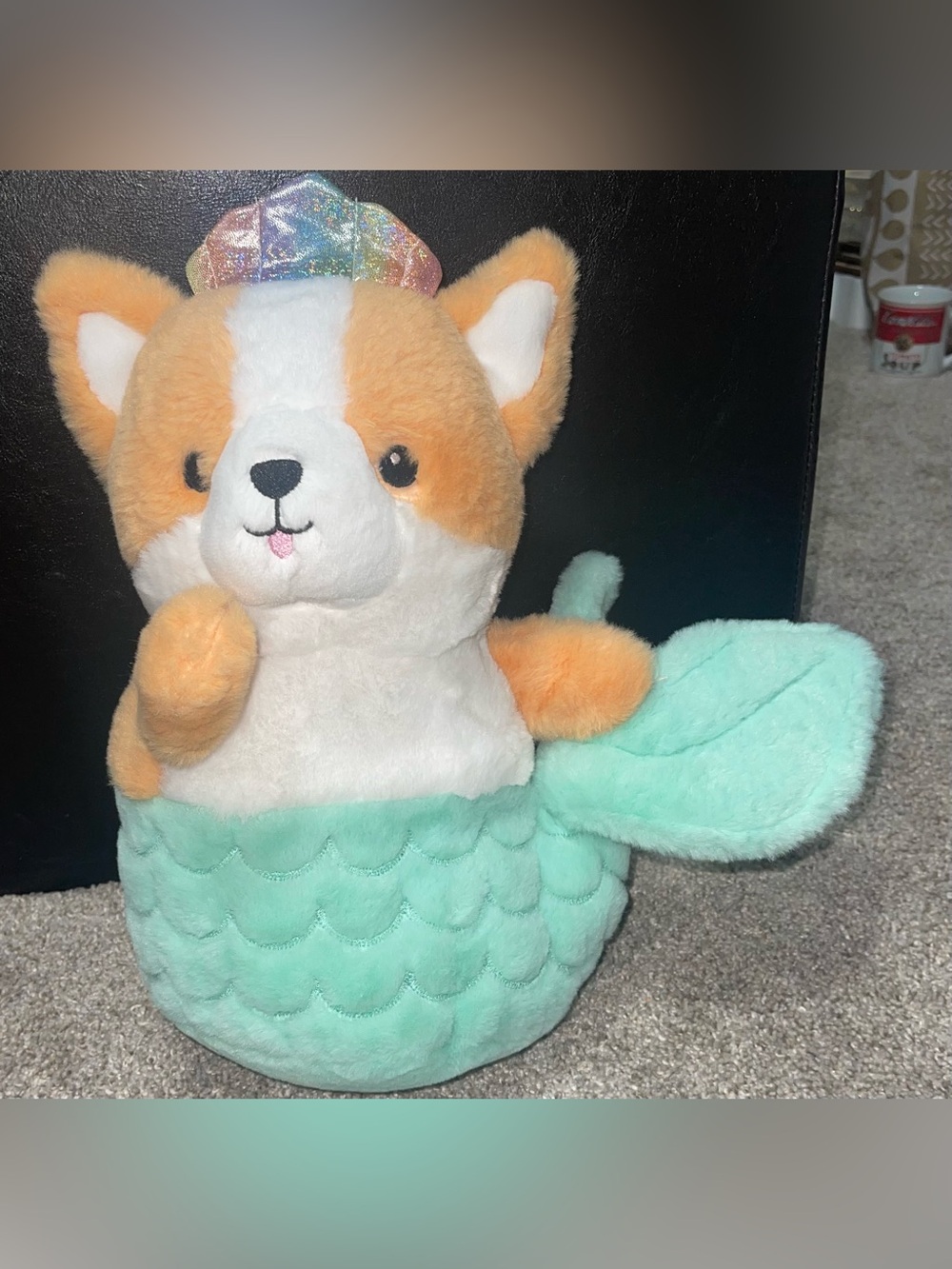 FAO SCHWARZ Glow Brights Merdog light up plush toy sound corgi